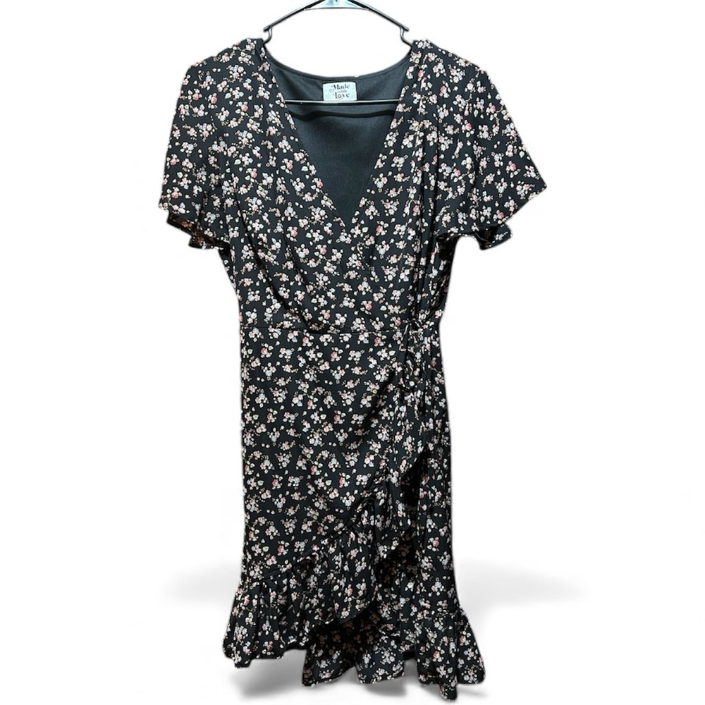 Made with Love Floral Wrap Dress